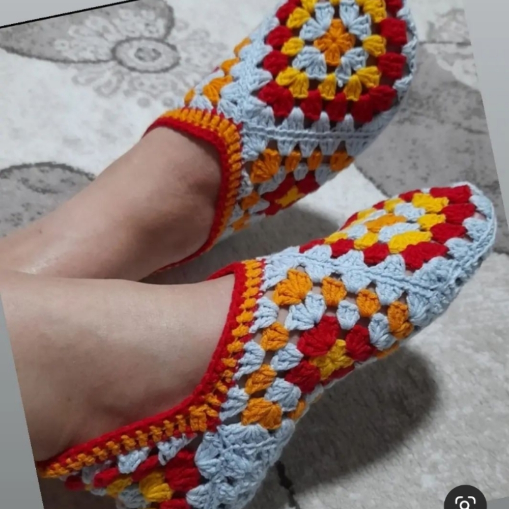 Granny square sleepers, Handmade crochet